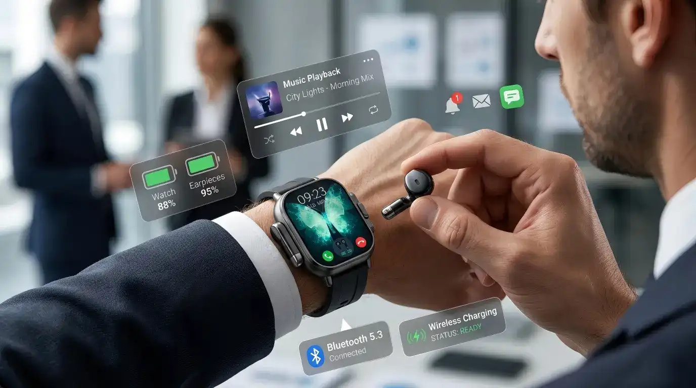Smartwatch 2 in 1: The Ultimate Wearable for Calls and Music